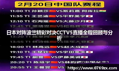 日本对阵波兰精彩对决CCTV5直播全程回顾与分析